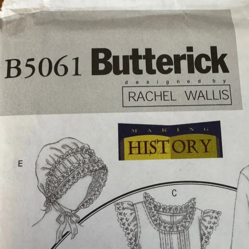 Butterick Historical Sewing Pattern B5061 Robe Nightgown Pants Hat Size L XL